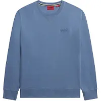 Superdry Superdrytil mænd. M2013751A Essential Logo Crew Sweatshirt blå (XXL), Casual, Bomuld, Bæredygtig