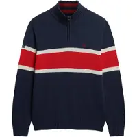 Superdry Stripe Halv Lynlås Sweater