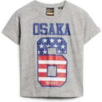 Superdry Superdrytil kvinder. W1011470A Osaka 6 grå T-shirt (M), Casual, Bomuld, Korte ærmer