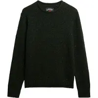 Superdry Superdrytil mænd. M6110677A Jersey Donegal grøn (L), Casual, Klassisk, Lange ærmer, Genanvendt polister