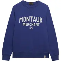 Superdry Superdrytil mænd. M2014473A Vintage blå Merchant sweatshirt (XL), Casual, Bomuld