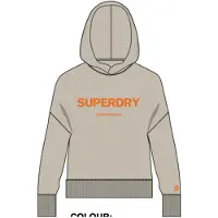 Superdry Code Core Sport Crop Box Hættetrøje