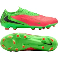 Nike Phantom 6 Pro Low Cut FG Erling Haaland Personal Edition - Pink/Sort/Grøn - Græs (FG), størrelse 42