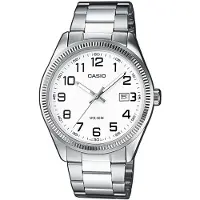 Casio Herreur MTP-1302PD-7BVEF Collection Hvid/Stål Ø44 mm