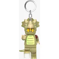 LEGO Triceratops-kostumefan - nøglering med lys 5009481