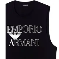 Emporio Armani Emporio Armanitil mænd. EM000572_AF20434 Ærmeløs T-shirt sort (M), Casual, Bomuld, Korte ærmer