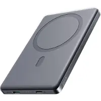JOYROOM Powerbank JR-PBM08 5000mAh 20W ultratynd med induktiv opladning - grå