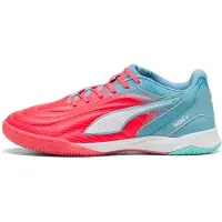 Puma Iberio V Futsal Boots Unisex, Shoes, Ultra Red/White/Dusty Aqua, 42