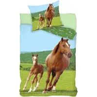 BrandMac Horse With Foal 140 X 200 Cm (1000513) Sengetøjssæt