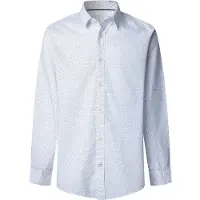 Pepe Jeans Pepe Jeanstil mænd. PM3091191 Padua-skjorte hvid (L), Casual, Bomuld, Lange ærmer