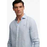 Superdry Riviera Linen Skjorte Med Lange ærmer