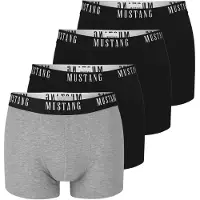 Mustang Herre Boxershorts 4-delt Sæt Bomuld Logo Farve Størrelse L