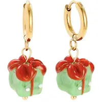 Cala Rose Øreringe 'EMERALD GIFT' guld