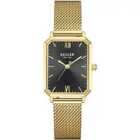 Régler Analogt ur 'Élégance Mesh Gold - Black' guld