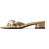 L37 HANDMADE SHOES Pantoletter 'SMELLS LIKE SPIRIT' guld