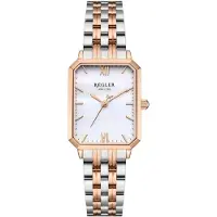 Régler Analogt ur 'Élégance Steel Bicolor Silver/Rose Gold - Pearl' rosa guld