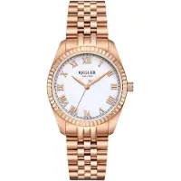 Régler Analogt ur 'Infinité Steel Silver/Rose Gold - Pearl' rosa guld