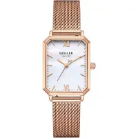 Régler Analogt ur 'Élégance Mesh Rose Gold - Pearl' rosa guld