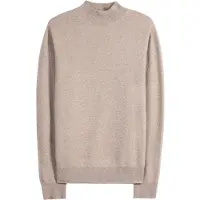GOBI Cashmere Pullover 'Men's Timeless Mock Neck Cashmere Sweater' taupe