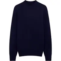 GOBI Cashmere Pullover 'Men's Timeless Mock Neck Cashmere Sweater' navy