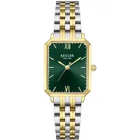 Régler Analogt ur 'Élégance Steel Bicolor Silver/Gold - Green' guld