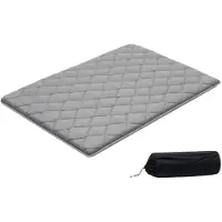 Vevor japansk tatamimåtte, foldbar japansk tatamimadras i fuld størrelse, futonmadras med opbevaringspose og fastgørelse, 9-lags gulvmåtte til soveplads, kollegieværelse, meditation, yoga, 2032 x 1372