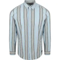 Scotch & soda Skjorte Krøllet Stribe Lyseblå Blå Flerfarvet måle