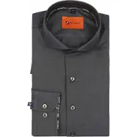 Suitable Twill Skjorte Antracit Mørkegrå Grå måle