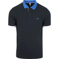 Sun68 Poloshirt Navy Blå ørkeblå åle