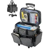Vevor Rullende Laptoptaske 15,6 tommer (39,6 cm) Computertaske med hjul til kvinder og mænd Grå
