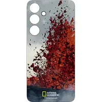 Samsung Haainc NATIONAL GEOGRAPHIC Volcano Flipsuit Card til Galaxy S24-serien Red