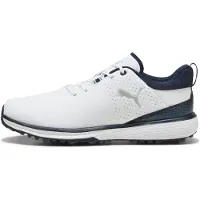 Puma Fusion Grip ST Golf Shoes Men, Shoes, White/Silver/Deep Navy, 42
