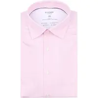 Olymp Skjorte Level 5 24/Seven Pied De Poule Rosa Lyserød måle