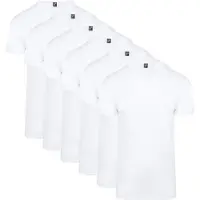 Alan red Vermont V-hals T-shirt, hvid – 6-pak Hvid måle