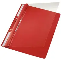 Leitz - Rapportfil - for A4 (210 x 297 mm) - kapacitet: 250 ark - rød