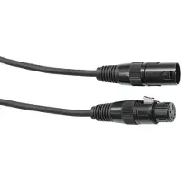 Eurolite 5-Pol DMX Forbindelsesledning [1x XLR-stik 5-polet - 1x XLR-bøsning 5-polet ] 5.00 m