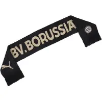 Puma Dortmund Halstørklæde Culture Special Edition - Sort/Gul, størrelse One Size