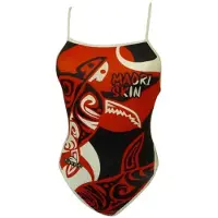 Turbo Maori Skin Tattoo Tynd Strop Badedragt