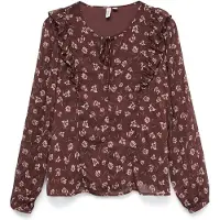 Vero Moda Ihannah Langærmet Bluse