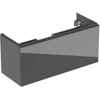 Geberit Underskab Acanto 1+1 skuf 120cm lava/gla