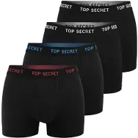 Top secret herre boxershorts i bomuld, 4-pak, størrelse XL