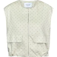 Sisters point Vest 'GARWIN-VE7' ecru / sort