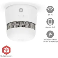 Nedis SmartLife Røgalarm, Zigbee, Hvid