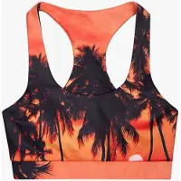 Blue Sky Inn Sports-BH 'Tropical Sunset Bra top' mørkeorange