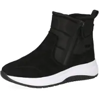 Caprice Bootie, black, made of Leather and synthetic without heel, Size 38