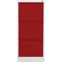 Phoenix Safe Co. FC1003GRK, Grå, Rød, Stål, 3 skuffe(r), Nøgle, 450 mm, 620 mm