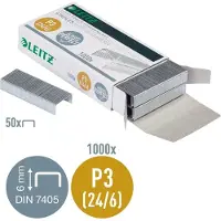 Leitz Hæfteklamme 24/6 æske a 1000
