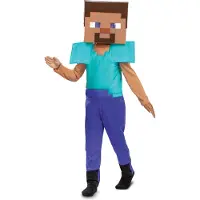 Minecraft Udklædning - Minecraft - Steve Fancy - - 4-6 år (104-116) - Udklædning