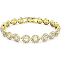Swarovski Armbånd 'Una' guld / transparent