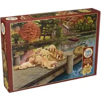 Cobble Hill 275 Stort Puzzle - Lazy Day on the Dock - Pr?veplakat inkluderet